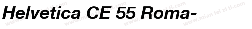 Helvetica CE 55 Roma字体转换